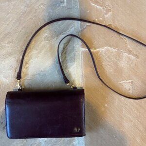 Vintage Classic Etienne Aigner Crossbody Wallet Purse Bag Burgundy Oxblood